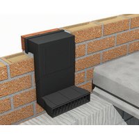 Subfloor Ventilation Underfloor Ventilator Telescopic - Black
