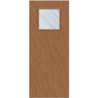 Crown American Cherry Cellular Core Clear Laminate Glazed Internal Door 1981mm x 838mm x 44mm | 450mm x 450mm VP