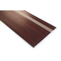 FloPlast Vented Soffit Board - 250mm x 10mm x 5mtr Rosewood