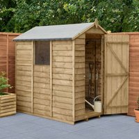 Forest Garden Apex Overlap Shed - 6and#039; x 4and#039;