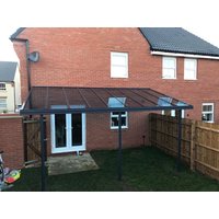 Simplicity 6 Aluminium Pergola / Veranda - 16000mm x 3500mm Rectangular - Grey