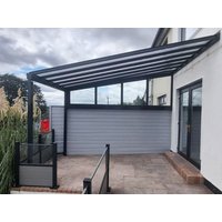 Simplicity 16 Aluminium Pergola / Veranda - 8000mm x 4000mm Rectangular - Black