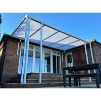 Simplicity 16 Aluminium Pergola / Veranda - 8000mm x 3500mm Rectangular - White