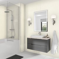 Laminate Wall Panel Square Edge - 1210mm x 2420mm x 11mm White Frost